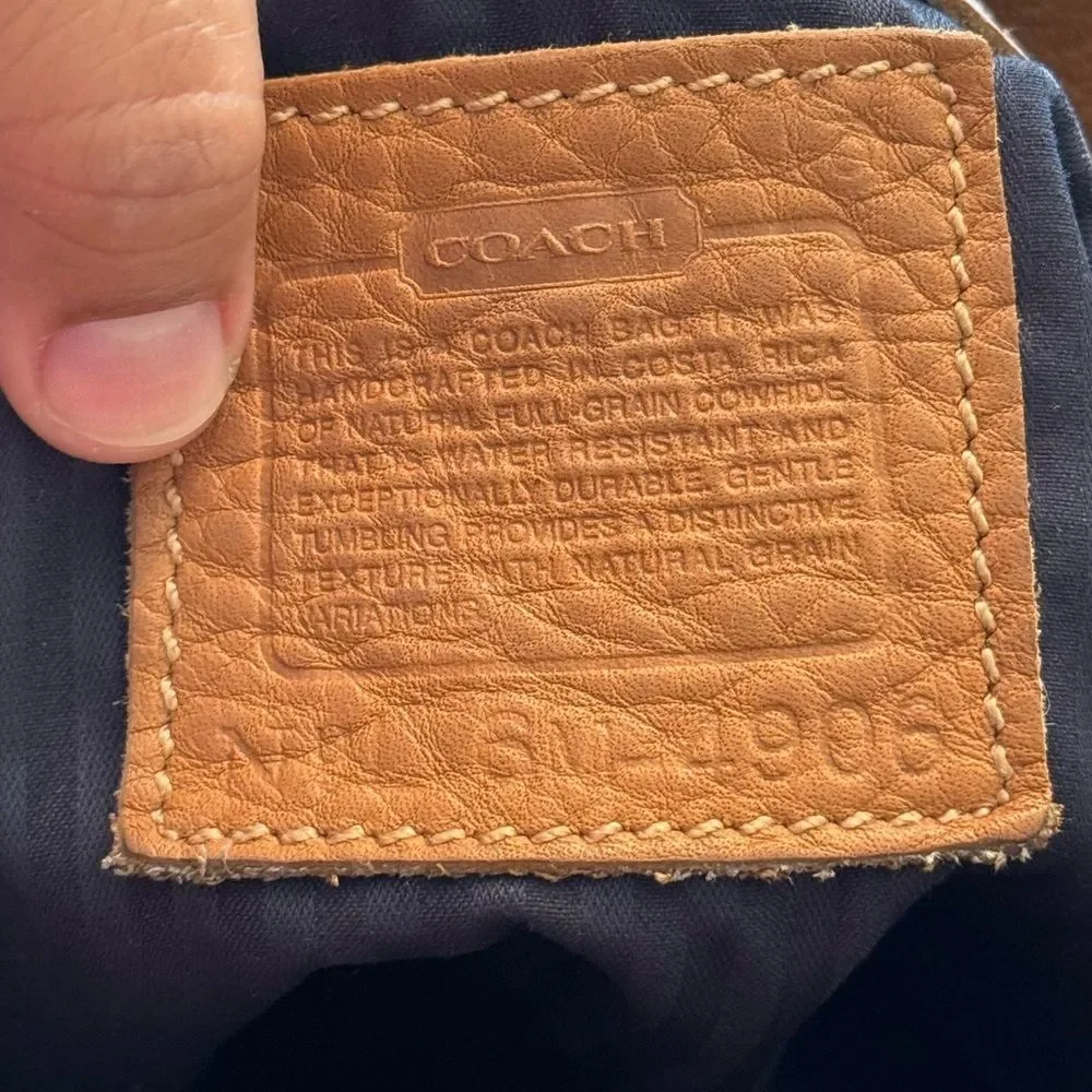 Coach Vintage Sonoma Brown Leather Bucket Bag 6M-4906 - Picture 12 of 12